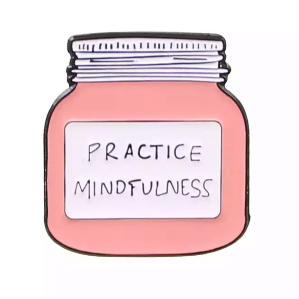Set of 3 Mental Health Self-Care Pins Mindfulness - Picture 6 of 10